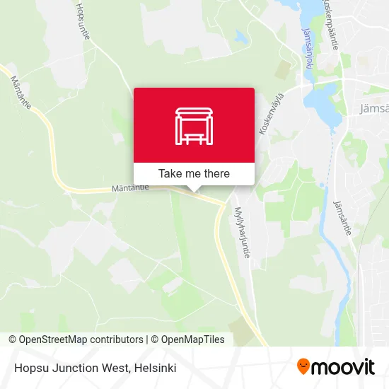 Hopsu Junction West map