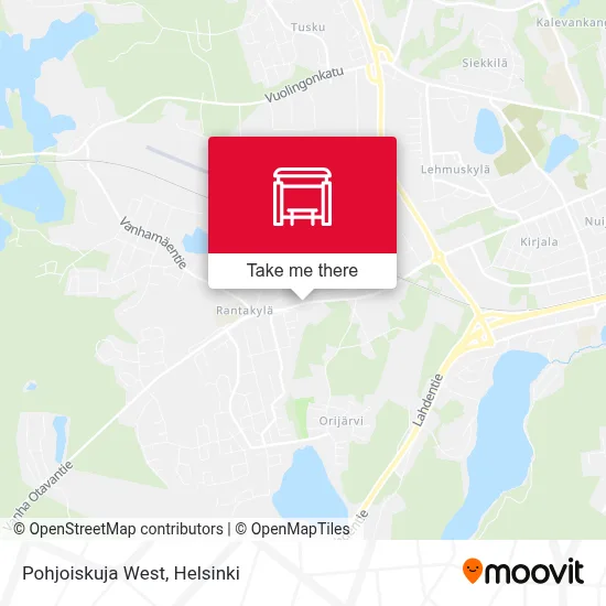 Pohjoiskuja West map