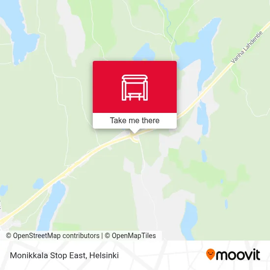 Monikkala Stop East map