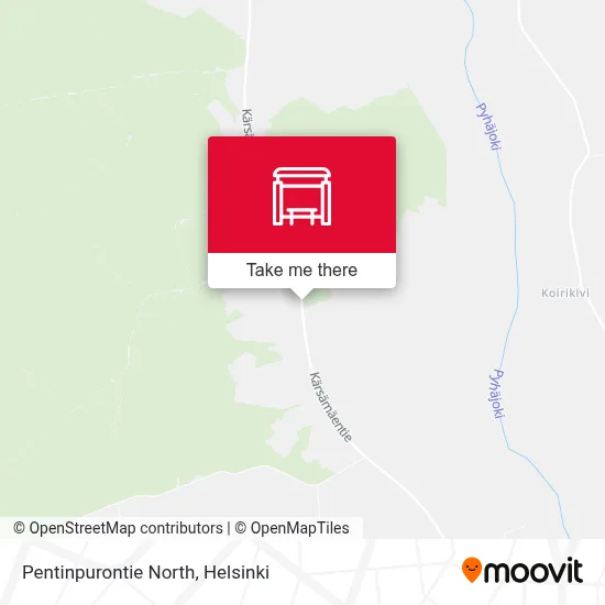 Pentinpurontie North map