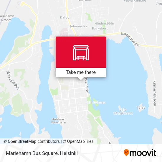 Mariehamn Bus Square map