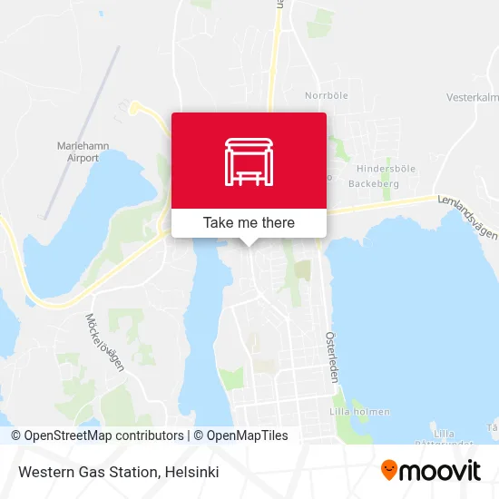 Western Gas Station map