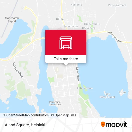 Aland Square map