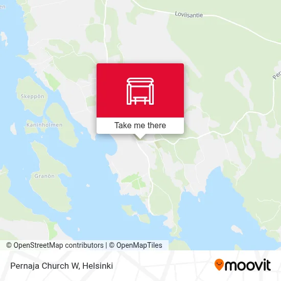 Pernaja Church W map