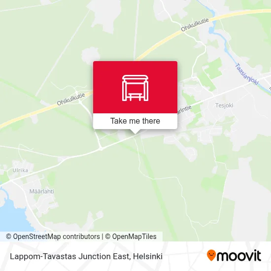 Lappom-Tavastas Junction East map
