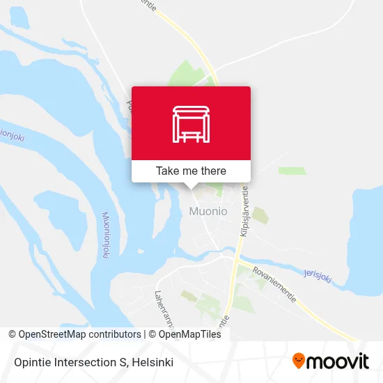 Opintie Intersection S map