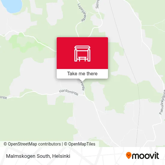 Malmskogen South map