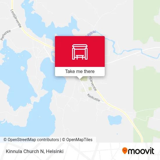 Kinnula Church N map