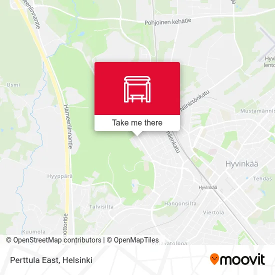 Perttula East map