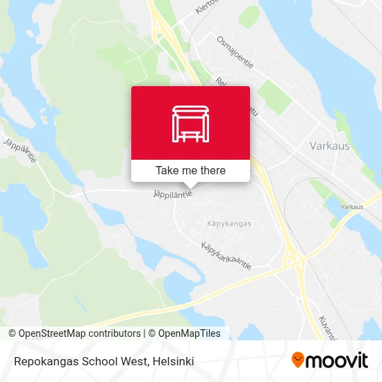 Repokangas School West map