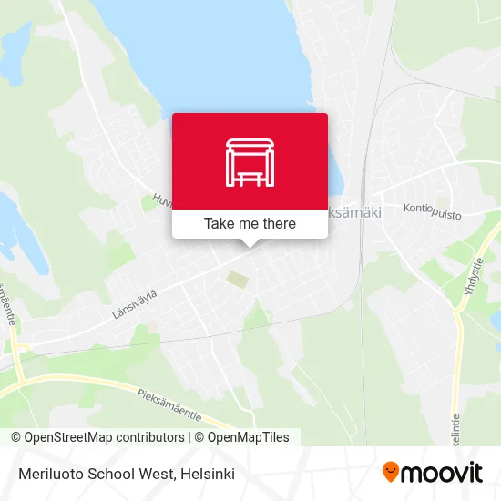 Meriluoto School West map