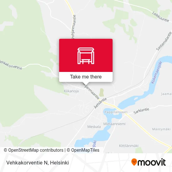 Vehkakorventie N map