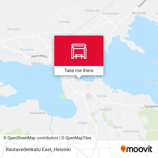 Rautavedenkatu East map