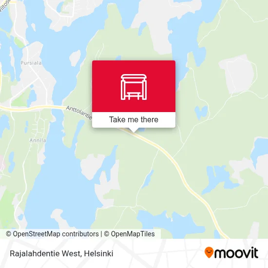 Rajalahdentie West map