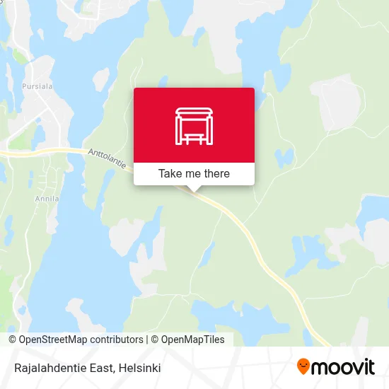 Rajalahdentie East map