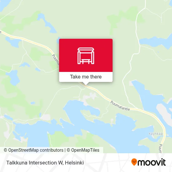 Talkkuna Intersection W map