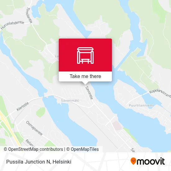 Pussila Junction N map