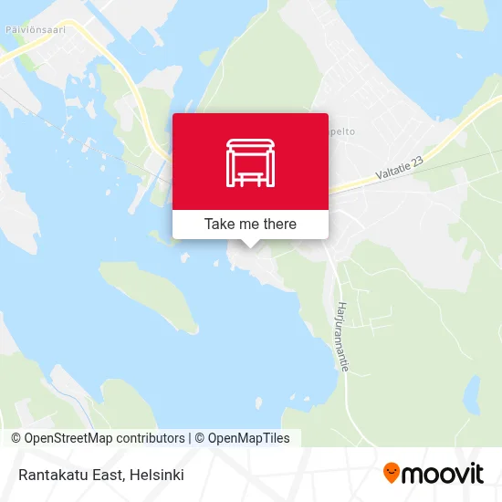 Rantakatu East map