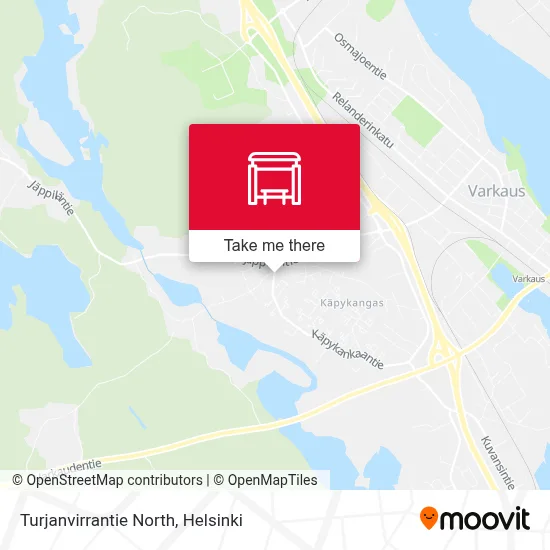 Turjanvirrantie North map