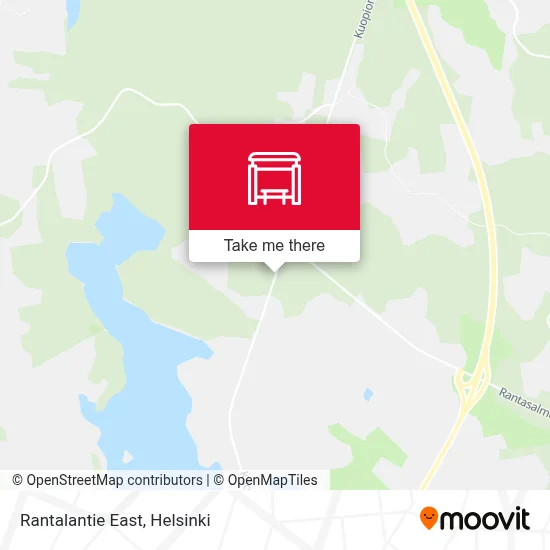 Rantalantie East map