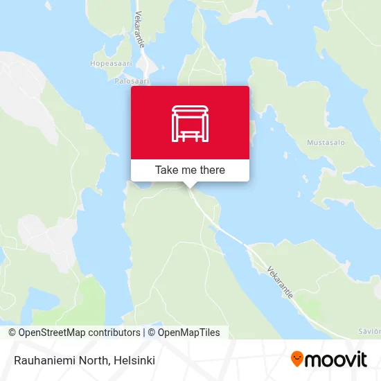 Rauhaniemi North map
