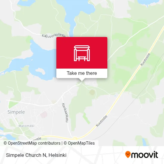 Simpele Church N map
