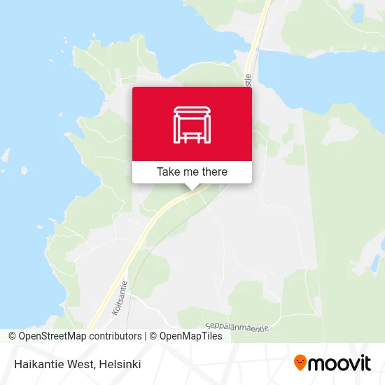 Haikantie West map