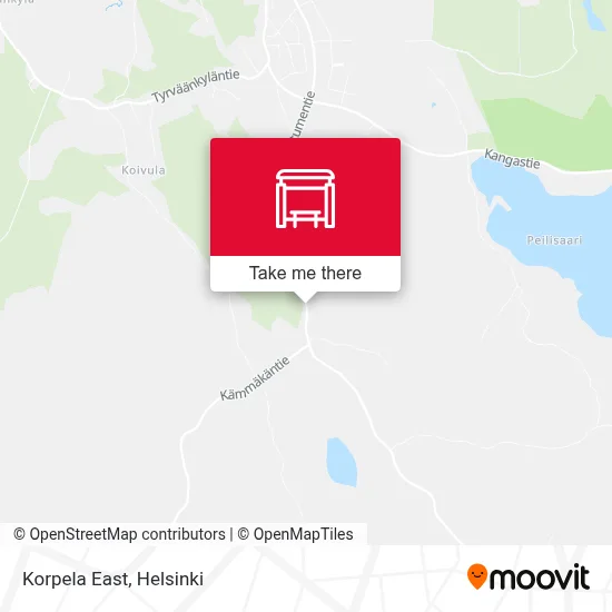 Korpela East map