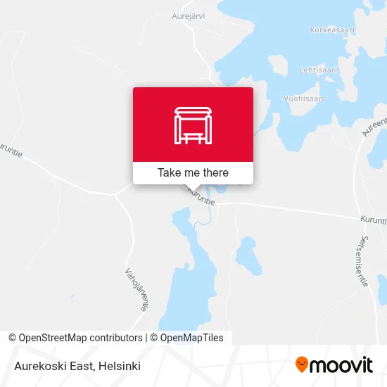 Aurekoski East map