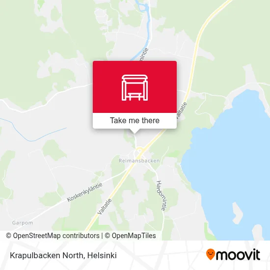 Krapulbacken North map