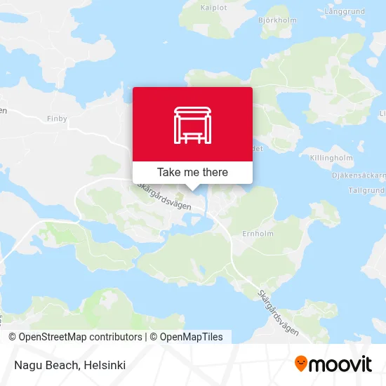 Nagu Beach map