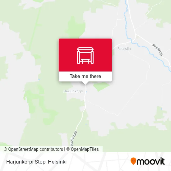 Harjunkorpi Stop map