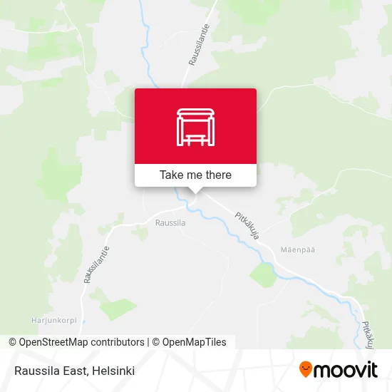 Raussila East map