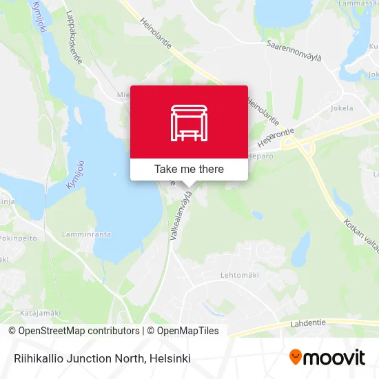 Riihikallio Junction North map