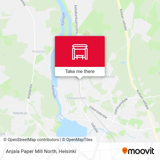 Anjala Paper Mill North map