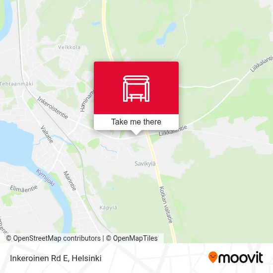 Inkeroinen Rd E map