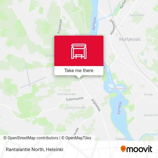 Rantalantie North map