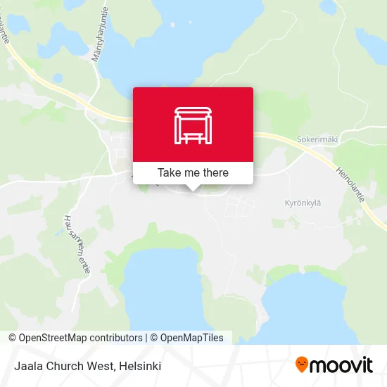 Jaala Church West map