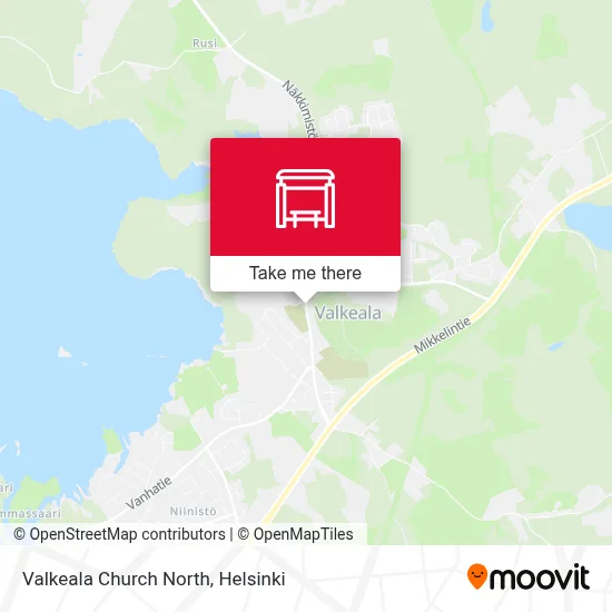 Valkeala Church North map