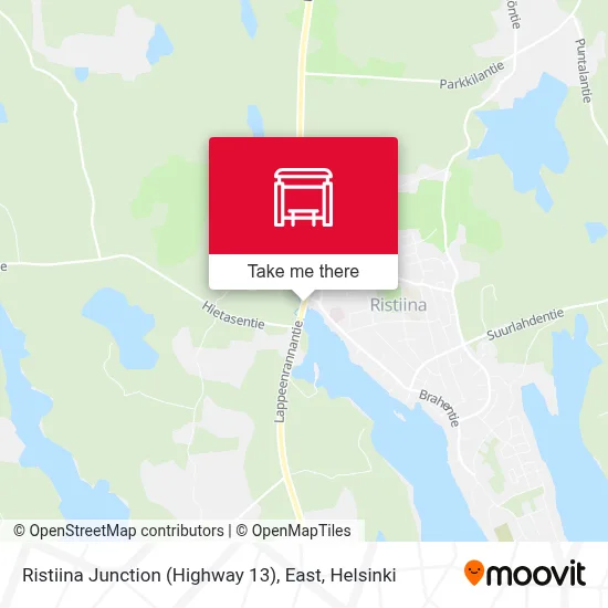 Ristiina Junction (Highway 13), East map