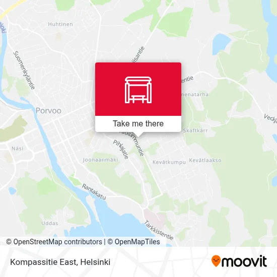 Kompassitie East map