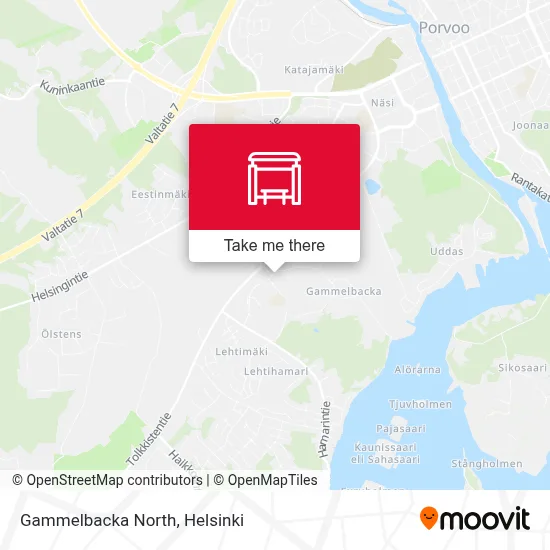 Gammelbacka North map