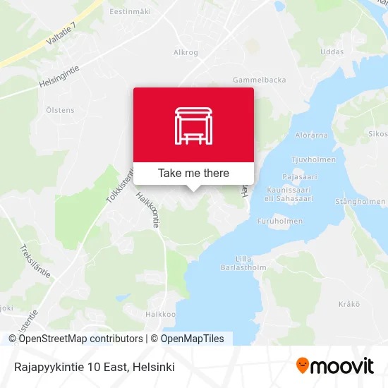 Rajapyykintie 10 East map