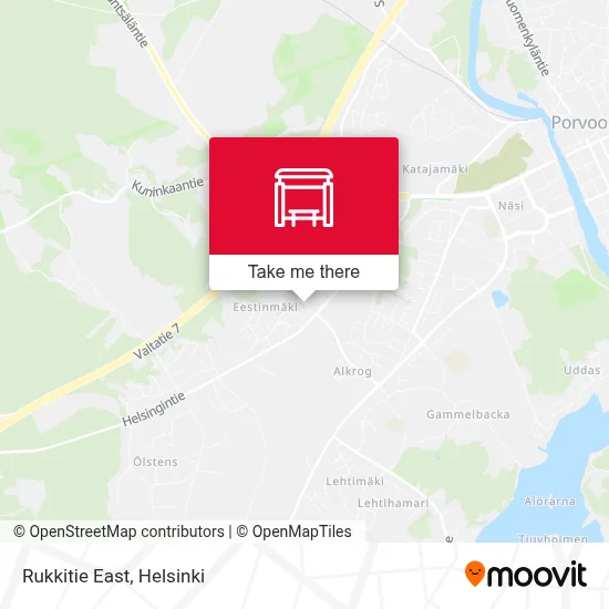 Rukkitie East map