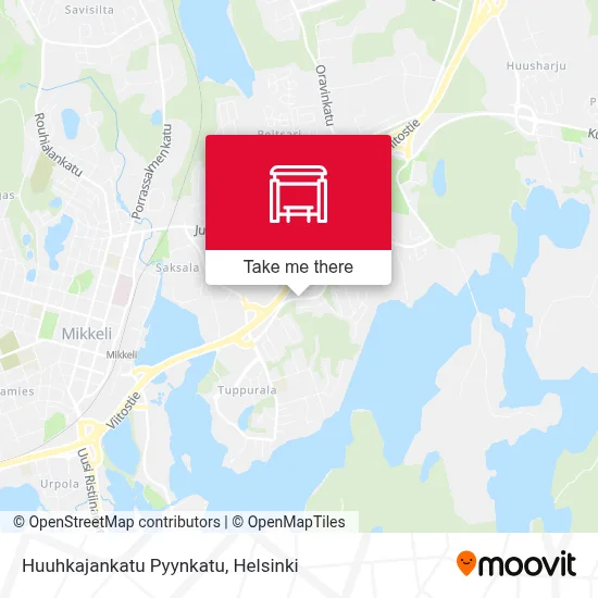 Huuhkajankatu Pyynkatu map