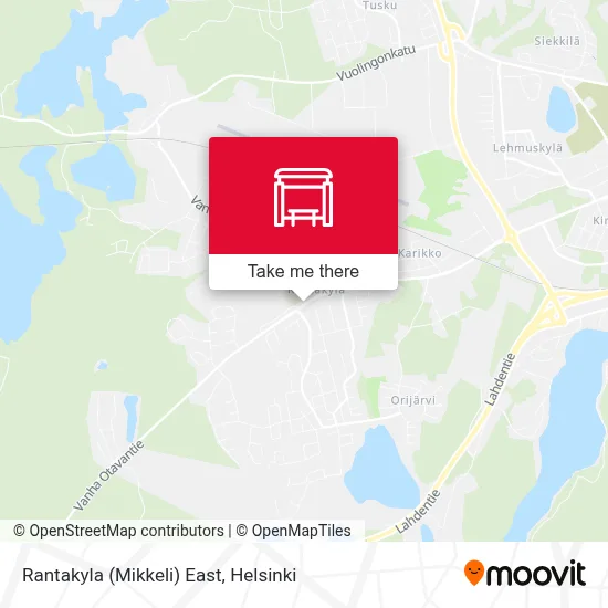 Rantakyla (Mikkeli) East map