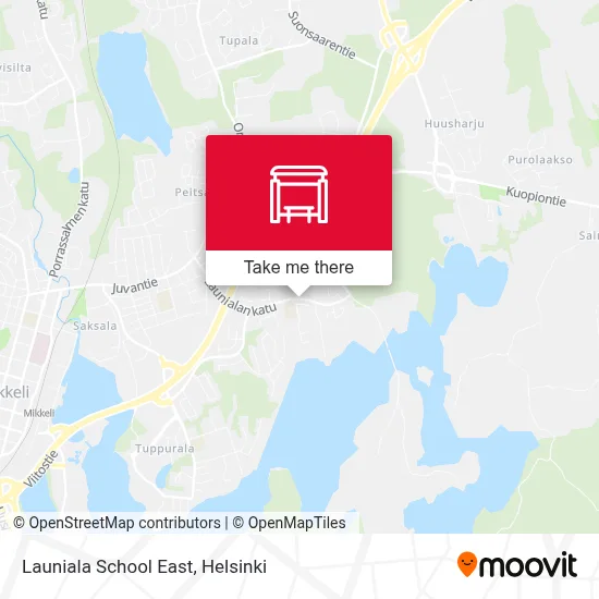 Launiala School East map