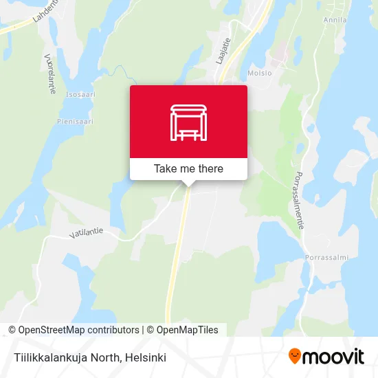 Tiilikkalankuja North map