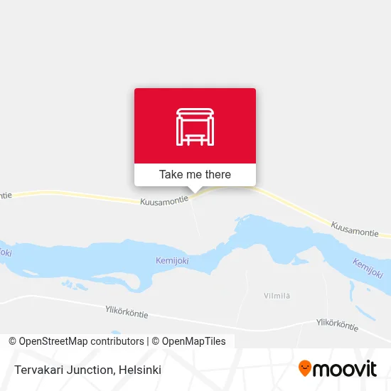 Tervakari Junction map