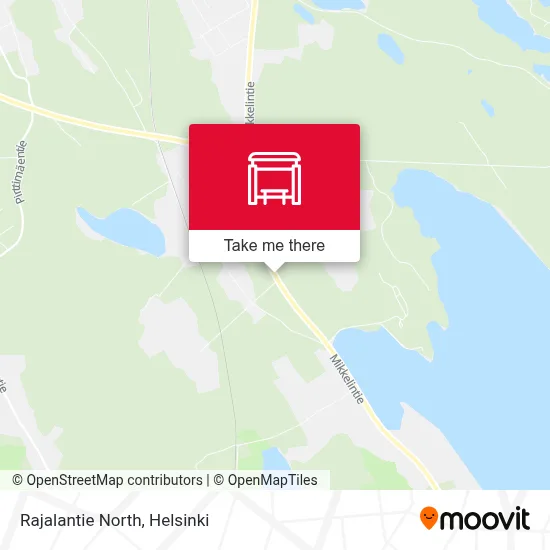 Rajalantie North map